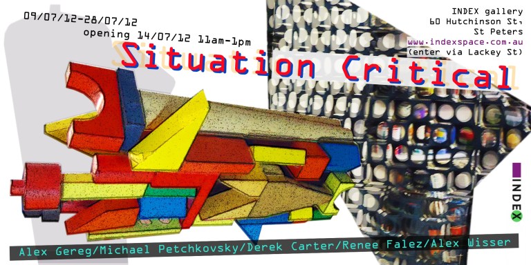 exhibition details, Index gallery 9/7/12 to 28/7/12
